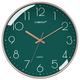 Compas Wall Clock Radio Clock 2025 Гостиная часы Стильные простые календарные офисные экзамены школы автоматическое время черно -белое 14 -дюймовое 6219 Радиозам (диаметр 35 см)