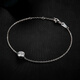 AVHE diamond bracelet for women platinum pt950 platinum bubble 60 points single diamond wrist chain simple platinum to send Chinese Valentine's Day gift Platinum pt950 platinum bubble 30 points diamond bracelet