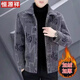 Hengyuanxiang automne et hiver manteau en laine épaissi et manteau de laine veste en coton courte pour hommes de la veste de vison or de velours chinois noir