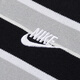 
Nike (NIKE) T-shirt men's tops New autumn casual lapel breathable cotton polo shirt sportswear short-sleeved FN3897-010/all cotton/black and white stripes M (170/88A)