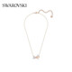 Swarovski two-color bow shape necklace for girlfriend birthday gift for women 5440636