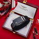 Falamaone Men's Leather Belt Genuine 2025 New Luxury Brand International Valentine Day Negocios de alta gama Belt Belt Birthday Gift PD829 Color de armas [Versátil Casual de negocios] 120 cm [Embalaje de caja de regalo de alta gama]