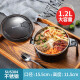 Maxcook 304 stainless steel instant noodle bowl student lunch box meal cup instant noodle cup 1200ML with spoon MCFT945