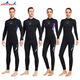 DIVE&SAIL New 3MM Diving Suit Women's One-piece Long Sleeve Thickened Warm Couple Wet Suit Men's Snorkeling Surfing Jellyfish Swimsuit Men's Black 2XL