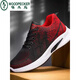 Holzspecker Neue Sportschuhe Herren weicher Sohle bequeme Laufschuhe atmungsaktiv fliegende Stoffschuhe grenzüberschreitende Sport und Freizeitschuhe 9903 Red 41