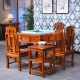 Villa wood solid wood mahjong table dining table dual-use Chinese classical fully automatic mahjong machine chess multi-functional simple dining table home