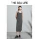 Der Sea Life Square Kragengurt Rock Herbst Textur Design Falten Sie lose einfache 12211 Caffefa Grey S