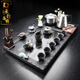 Chengyun Shangzun Black Gold Stone Tea Tray Home High-end Kung Fu Tea Set Fully Automatic One-in-One Four-in-One Simple Tea Table Office Fish Playing Lotus Pond Black Gold Stone K33-Geliang Tangyun