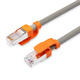 Baoerxingke, over 7 categories, seven gigabit network cable, pure copper computer broadband cable network cable, finished double shielded fiber optic network jumper, engineering grade, light gray, 10 meters