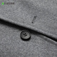 Shanshan [100% lana] Cazón de lana de doble cara otoño e invierno Long Breakbreak Break Coat Men's Black M