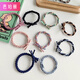 Barberry 10 basic braid forest style simple temperament fresh hair tie rubber band hair rope knotted headband hair tie basic braid mixed color 5 pcs