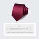 Fikawei tie men's wedding knot-free zipper tie lazy tie business groom groomsmen red tie easy to pull red twill [excluding pocket square - gift box]