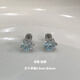 QMXD Exploding Maldives Blue Dragon Claw Ear Bone Nails Women's Titanium Steel Flat Bottom Twist Cochlear Nails Couple Earrings No need to take them off when sleeping.