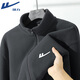 Warrior Polar Fleece and Velvet Sports Jacket Men's Autumn and Winter Thickened Warm Jacket Liner Men's Trendy Jacket