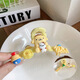 Korean children's scratch clip cartoon Belle hair clip little girl hair clip star-dairy shark clip hair accessories 9930C pink melody clip