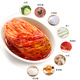 富爸爸切件泡菜1050g/瓶 韩式酸辣白菜泡菜 爽口下饭菜 