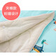 Heshengzhong big children's sleeping bag children's pure cotton spring, summer, autumn and winter four-season baby anti-kicking quilt for primary school students 3-6 years old 6-12 years old cotton model blue dinosaur 145cm autumn and winter thickened room temperature 5~15 degrees