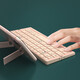 B.O.W Hangshi HB199 wireless three-bluetooth folding keyboard metal charging ultra-thin portable mobile phone iPad office universal keyboard gray-black