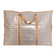 Fat bag large capacity moving bag clothes quilt storage bag 3 pieces orange small grid 80*53*26cm