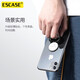ESCASE mobile phone ring buckle desktop support frame with ultra-thin bracelet pull-up ring buckle lazy ring buckle can be matched with car magnetic bracket Apple, Huawei, Xiaomi general-purpose - Obsidian Black