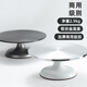 CLCEY turntable decorating table aluminum alloy decorating turntable rotating plaster tray household commercial baking tool set 12-inch glass thin single bearing anti-slip pad