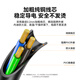 Национальный стандартный шнур Shanze Standard Power 3C Сертифицированный компьютерный настольный хост -монитор хост -хост три отверстия и три ядра хвоста Универсальный рисоварка Принтер Корпус Подключение Кабеля Вставка изгиба 0,5 метра wtdy05