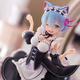 Ventilateur Little Bear re de zéro à différent de la vie mondiale Rem Figure Cat Ear Maid 2D Rem Ornement Cartoon Model Cake Rem [Version MX] 13cm
