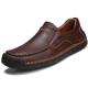 Región occidental Camel Camel de cuero genuino de cuero de cuero de gran tamaño British Perfect Daddy zapatos de papá amarillo [9916 Four Seasons] 38