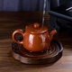 Liexuan ebony solid wood pot holder tea tray tray dry soaking table purple sand teapot pad pot base household kung fu tea set small ebony pot holder lace