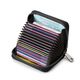 
CALCULAT/KEENCKrfid Anti-theft Brush Anti-Demagnetization Cowhide Cart Pack Women's Genuine Leather Zipper Bank Card Case Multiple Card Slot Large Capacity Black RFID 14 Card Slot