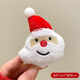 Fog icing Christmas plush brooch cute atmosphere cartoon Santa Claus bag decoration badge company event small gift M Christmas tree