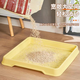 Pet Li dog toilet flat stainless steel mesh anti-step dog potty small and medium-sized dog pet dog toilet yellow 15MM