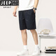 Jeep Spirit Shorts de cinco puntos para hombres Summer 2025 Nuevo algodón delgado de algodón suelto Sports Retrase Pantalones informales Nuevos hombres 9224 Caki L