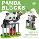 
Chaolechuang panda building block assembly toys adult incompatible LEGO difficult boys and girls model June 1st Children's Day gift Menglan prison escape 1098 particles