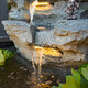 Shengyaqi rockery waterfall self-circulating flowing water landscape fish pond tank balcony terrace courtyard garden outdoor feng shui wheel landscaping 5010[19070155CM high]