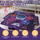 YUNYA MUSIC DANCANT COUVERTURE COUVERTURE DE JEUX ENFANTS LES BARCHETS ET FILLES MAISONS Machine de danse sans fil 3 à 6e cadeau d'anniversaire 8 Mise à niveau Six Arrows Glowing Dancing Couverture - Mecha Model