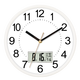 Compas wall clock living room 2025 simple office calendar clock quartz clock wall clock 3221 black and white