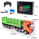 Huina Toys Fernbedienung Hochleistungs -LKW -LKW -Behälter Schleppschlepperkopf Transportlastwagen Simulation Hochbarriere Schlepptau -LKW -Jungen Autospielzeuggeschenke Fernbedienung Großer hoher Barriere -Transportwagen offizieller Standard (One Body Battery)