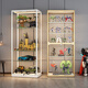 LEGO display cabinet household handicraft display stand dust-proof transparent glass cabinet up to storage toy model display cabinet custom shot contact customer service