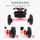 Qizhilong Children's Tricycle Bicycle Baby Child's Car Child's Car 1 à 6 ans Tricycle de Tricycle à pied Lightweight Trolley Titanium Air Wheel + Push Tige + Double Frein Rose