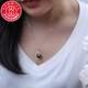 Mi Yan Hai Tahiti Black Pearl Pendant Single Black Pearl Necklace Pendant S925 Silver for Wife and Girlfriend 12-1 10-11mm