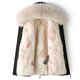 
Aoerrun Haining 2024 winter new fox fur coat women's parka coat real fur young high-end coat medium-length black shell colorful inner liner M 90-105Jin[Jin equals 0.5 kg]