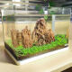 Sensen ultra-white glass small fish tank HRK-300 set (length 29.5cm) hot-bent glass + filter + water plant lamp