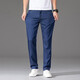 Nosskisss Men's Clothing Brand Jeans's Men's Summer Summer Thin Strate Shine Mens Men's Men's Stans 2025 Новый 9767B Средний синий [лето] тонкие 28