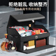 车载后备箱储物箱收纳箱 车内多功能隔层置物箱整理工具箱收纳盒汽车尾箱可折叠杂物收纳箱汽车装饰用品配件 保时捷卡宴/玛卡macan帕拉梅拉718/911 红色【双层大号+单层小号】组合
