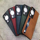 Le nouveau support de carte de YouPeng Magic6 Huawei P40Pro Mobile Phone Case avec sac de carte P60 PILLE DE CARDE P30 CARTE MATE60 CASE DE COURTURE + SLOT CARD P70PRO PEUT IND CARD RETRO BROWN BROWN CARD INSERT CASE peut tenir la carte Huawei Mate 40
