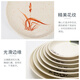 
Hongfu A5 fast food plate household dish dish melamine disk color plastic plate round buffet cover rice H6210 green lotus series