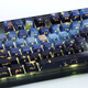 Belly Spirit Mk870 Stary Sky Lading Lading Teckboard mecánico Wired Bluetooth Personalización Games de computadora Silent Obsidian + Starry Sky Grabado [Tres modos inalámbricos] Eje de durazno [silencioso]