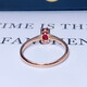 YIBA 0.8 carat natural pigeon blood red ruby ring colorful treasure 18K gold diamond ring for girlfriend birthday gift 0.8 carat size remarks (No. 9-20 ready stock)