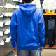 阿迪达斯 （adidas）卫衣男士春秋季三叶草运动服针织连帽休闲上衣套头衫 HK9866蓝色磨毛毛圈  L